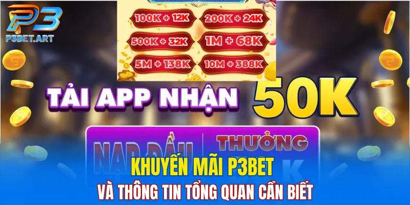 Khuyến mãi P3BET và thông tin tổng quan cần biết
