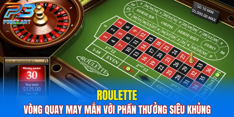 Roulette - Vòng quay may mắn với phần thưởng siêu khủng