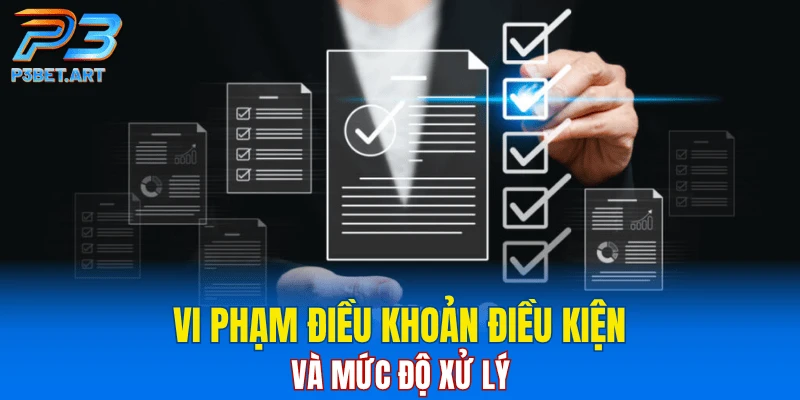 Vi phạm điều khoản điều kiện và mức độ xử lý